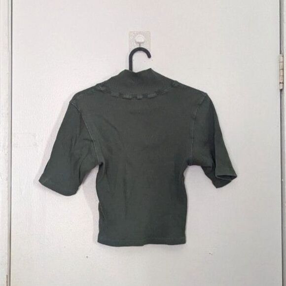 Big Bud Press Half Sleeve Essential Green Turtleneck Size Small - Picture 5 of 6